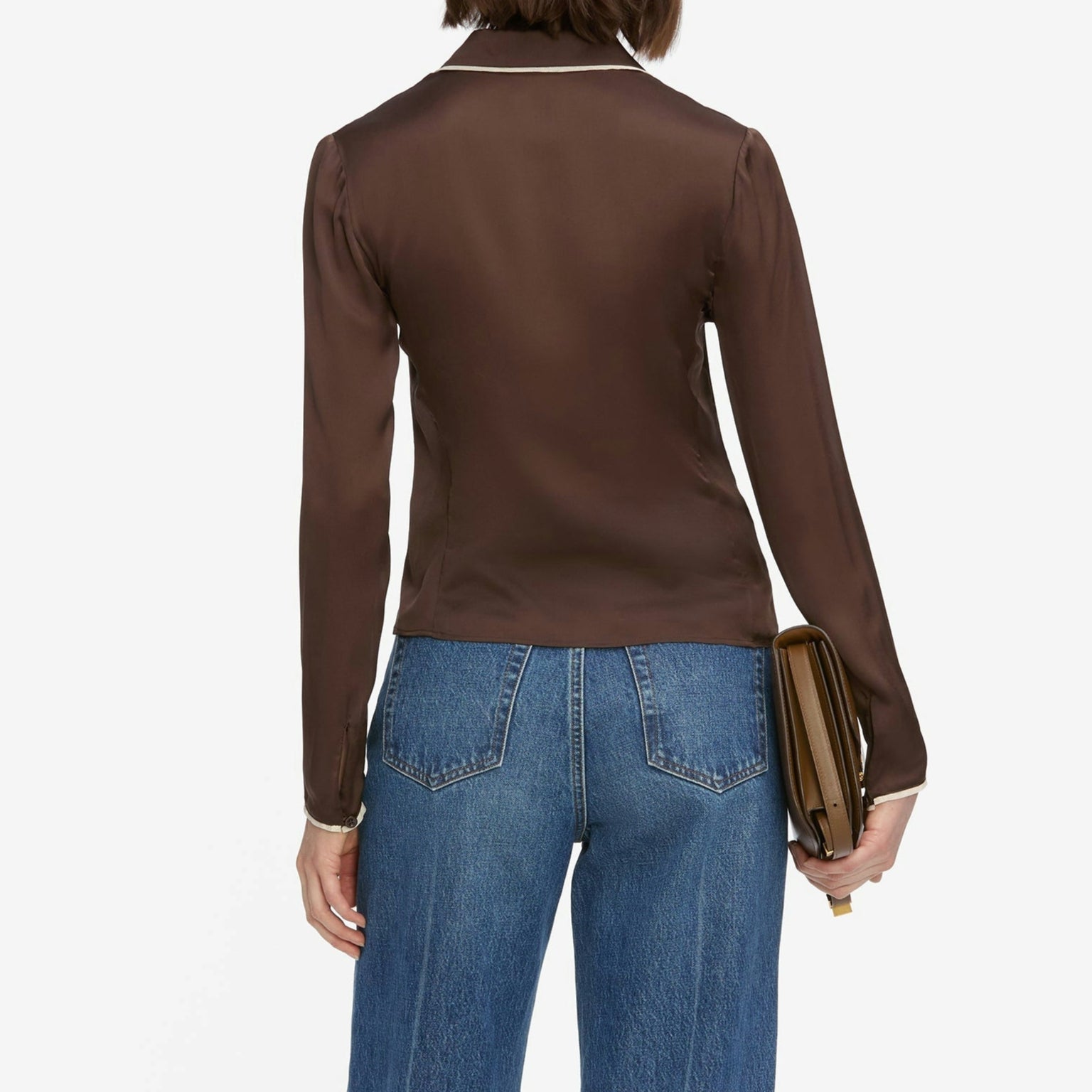 The Slim Essential Shirt Coffee