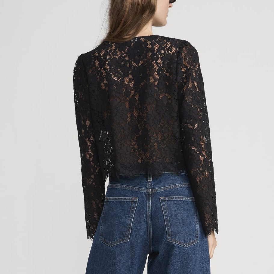 The Lace Blouse Black