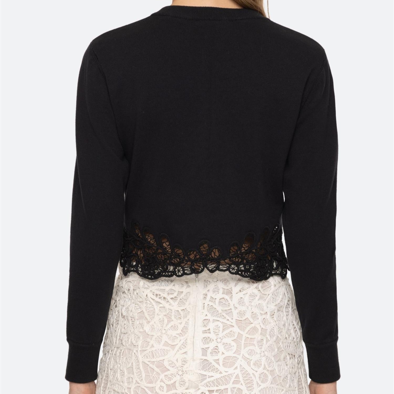Iyla Soutache L/SLV Cardigan Black