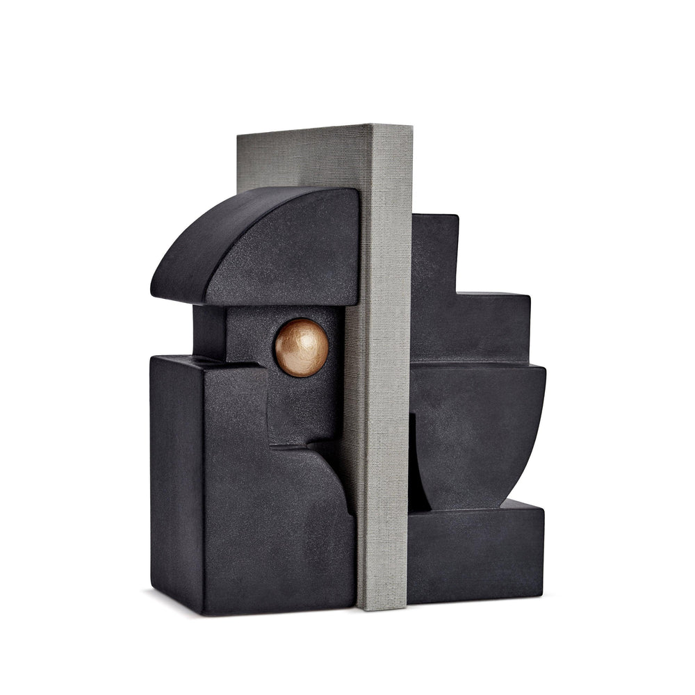 Cubisme Bookend One Black/Gold