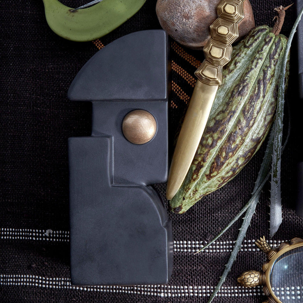 Cubisme Bookend One Black/Gold