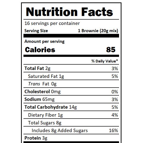 Brownie Mix -Gluten Free