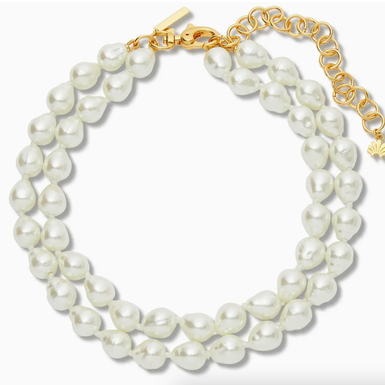 Pearl Jackie Double Row Necklace