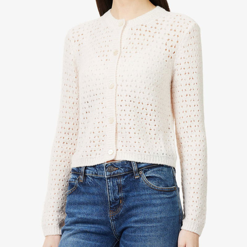 The Chenille Cardi Cream
