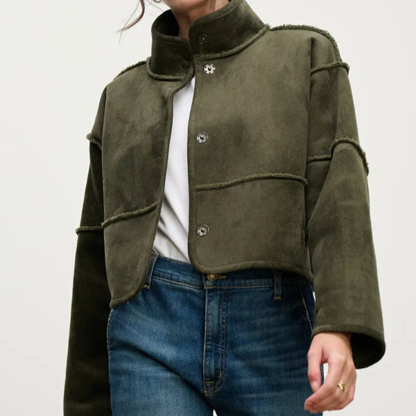 Kelly Sherpa Reversible Jacket Army