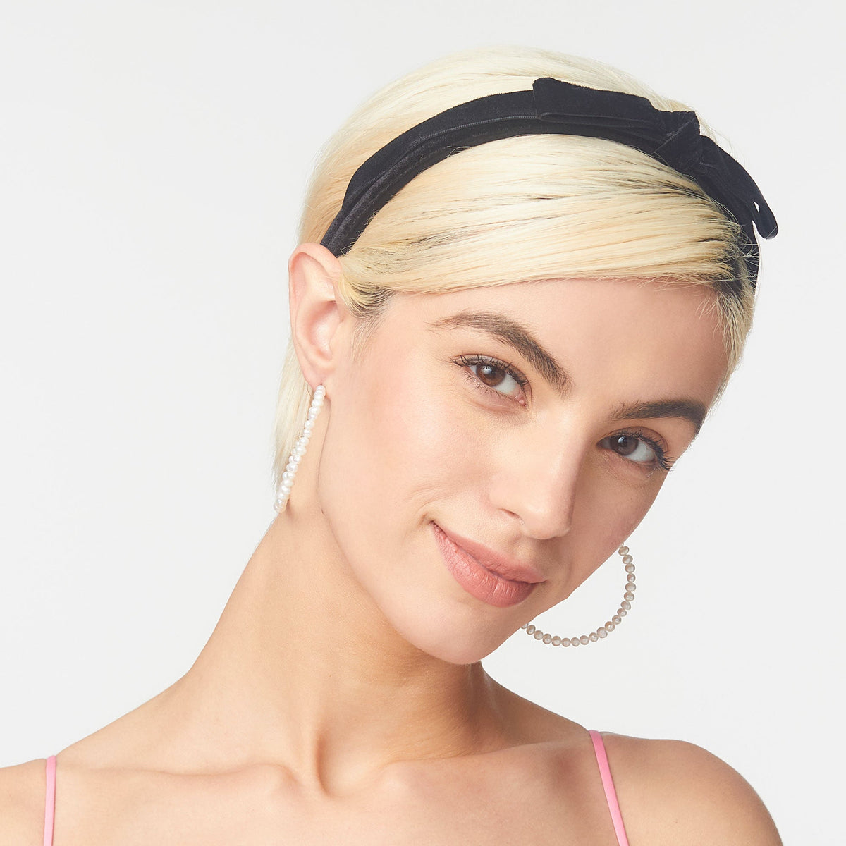 Jet Bardot Ribbon Headband