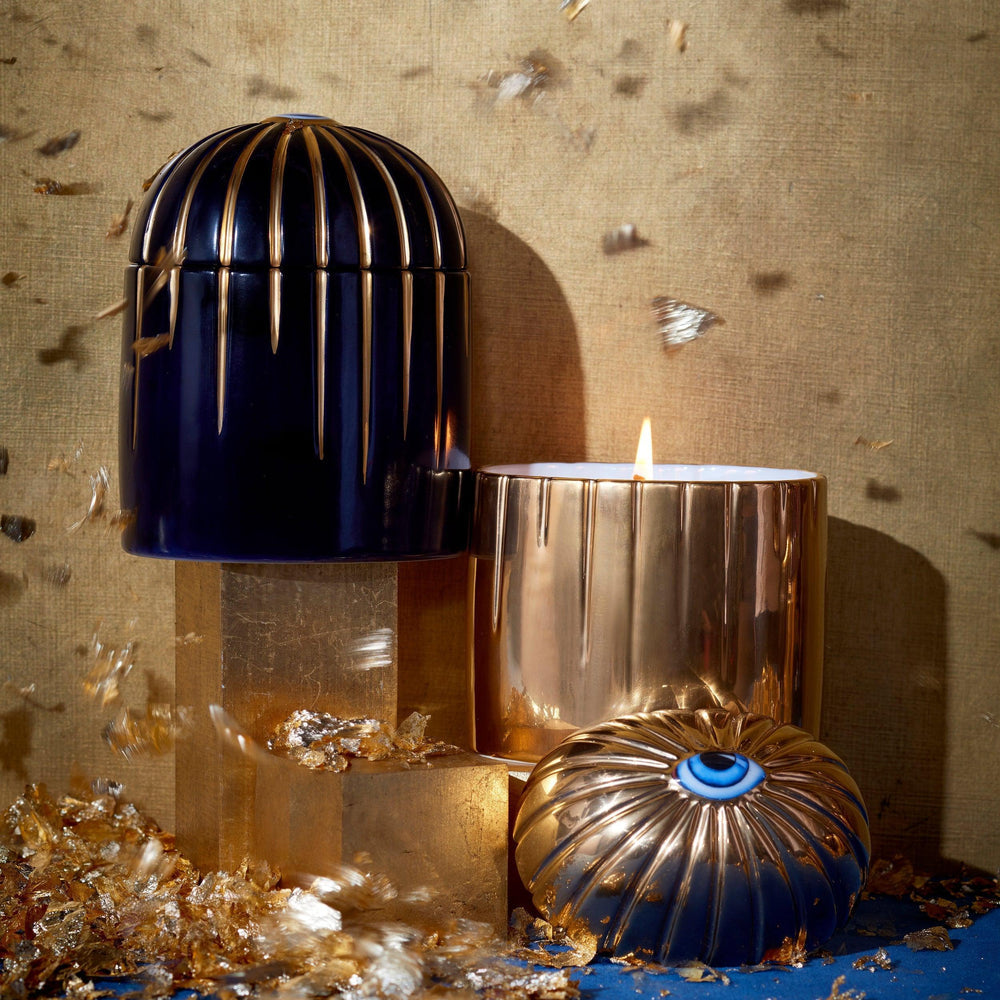 Lito Candle Blue/Gold