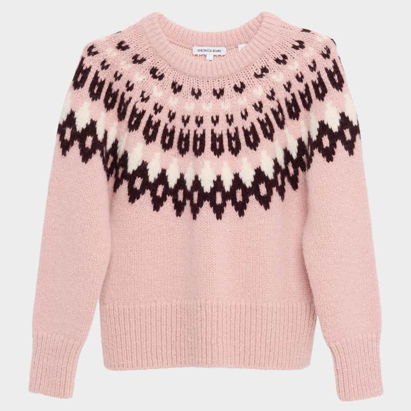 Anne Fairisle Pullover Deep Petal
