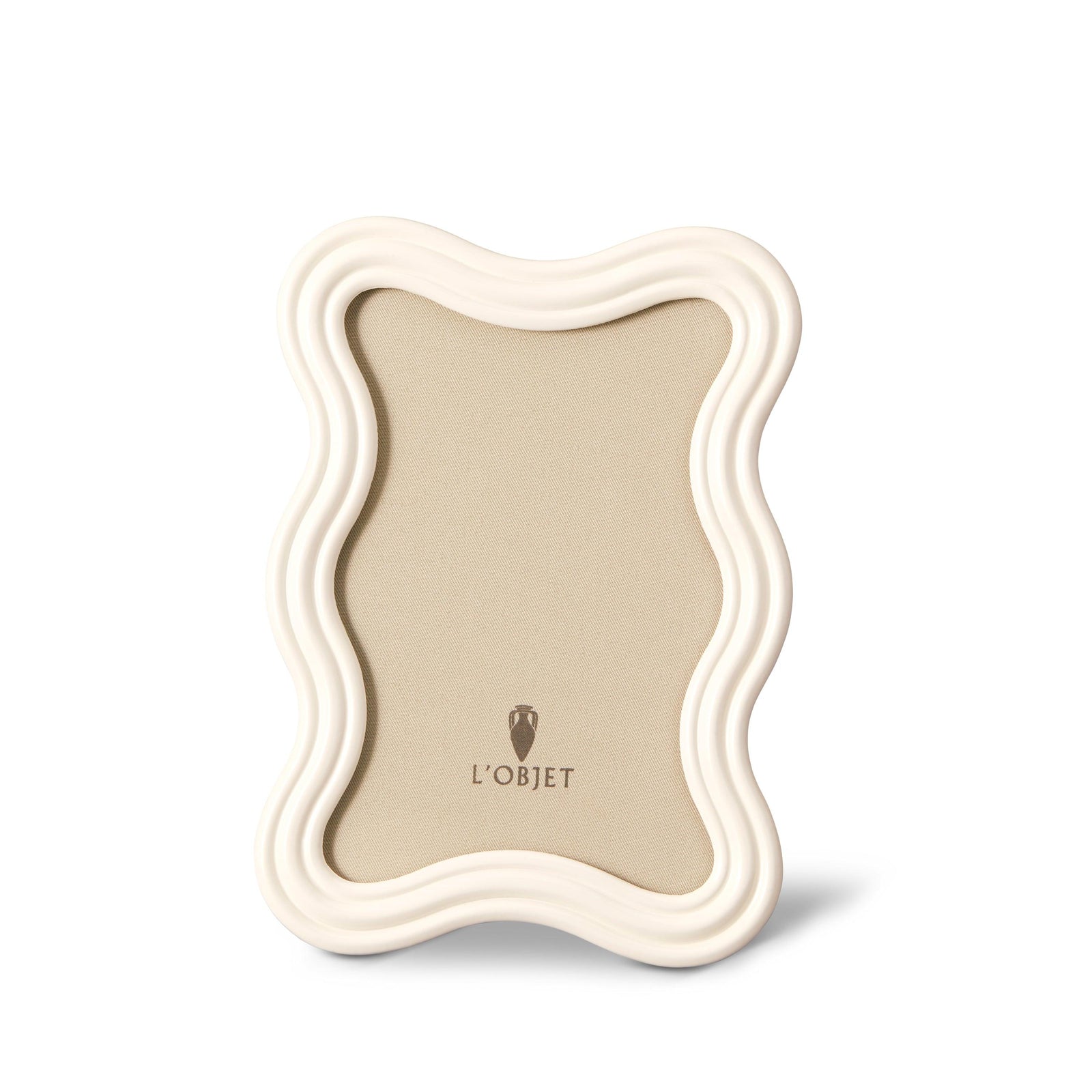 Ripple Enamel Frame 5x7 White