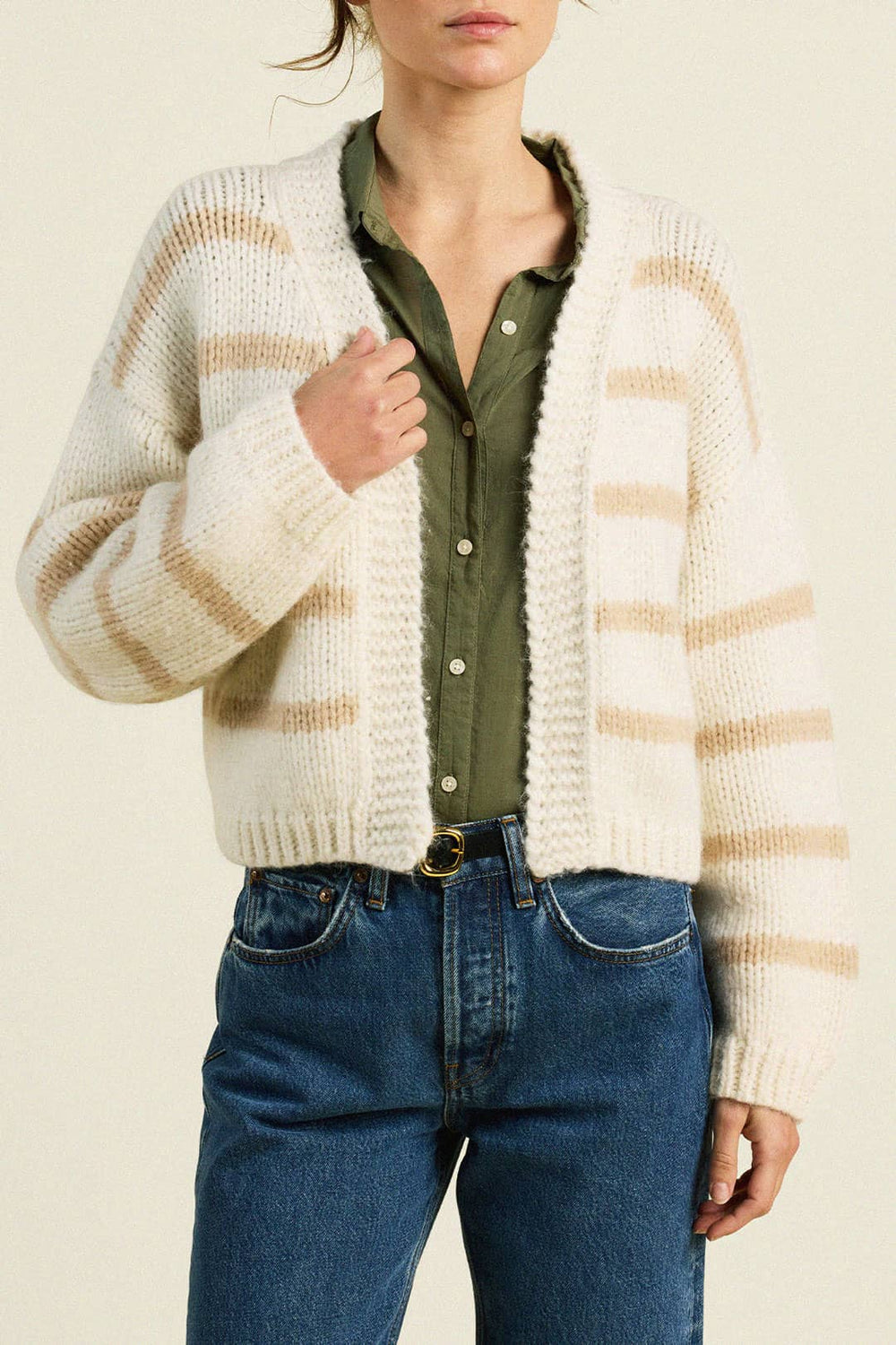 Arlowe Cardigan Antique White
