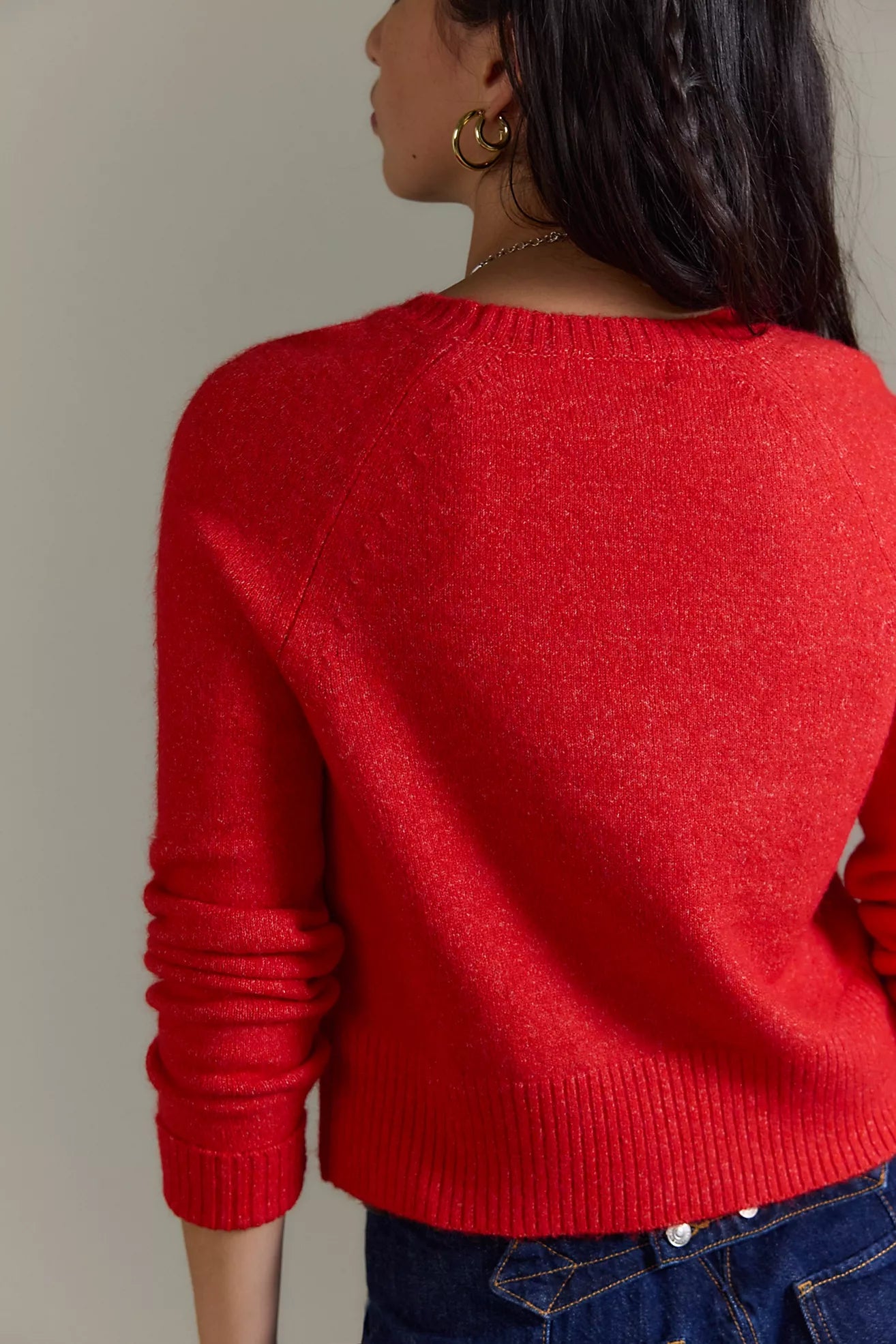 School Girl Cardi Cherry Pop Melange