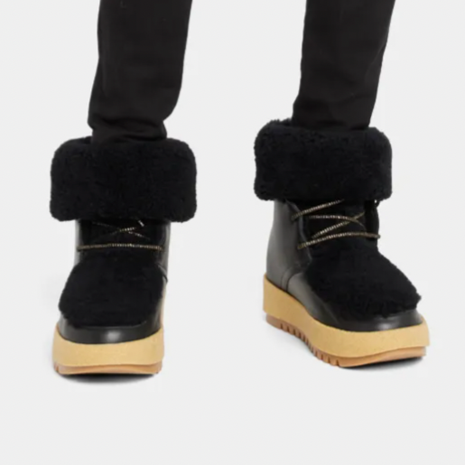 Sonia Wool Lining Boot Black