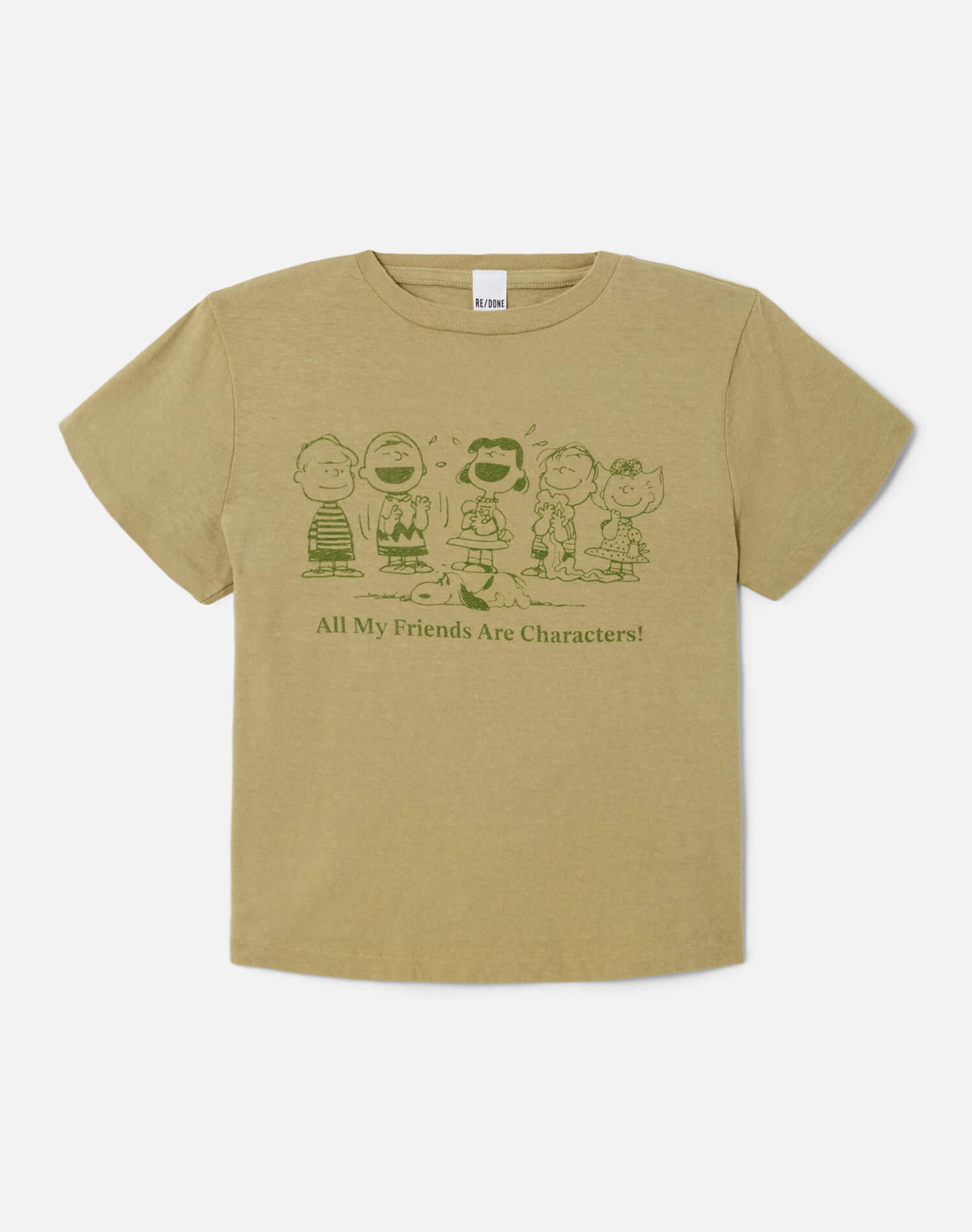 Classic Tee Peanuts Characters Light Cedar