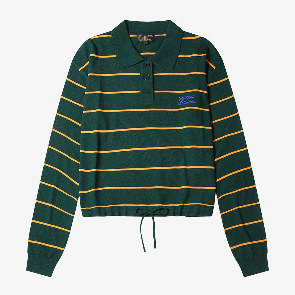 Stessy Striped Sweater Green