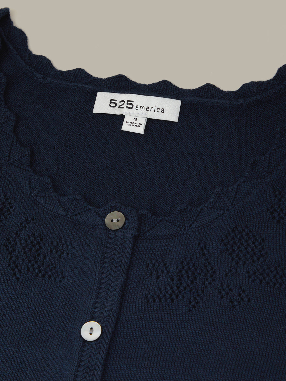 Valentina Button Down Top Dark Blue