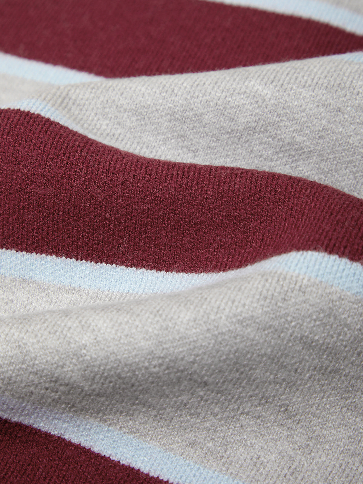 Vera Rugby Stripe Pullover Grey Pearl Combo