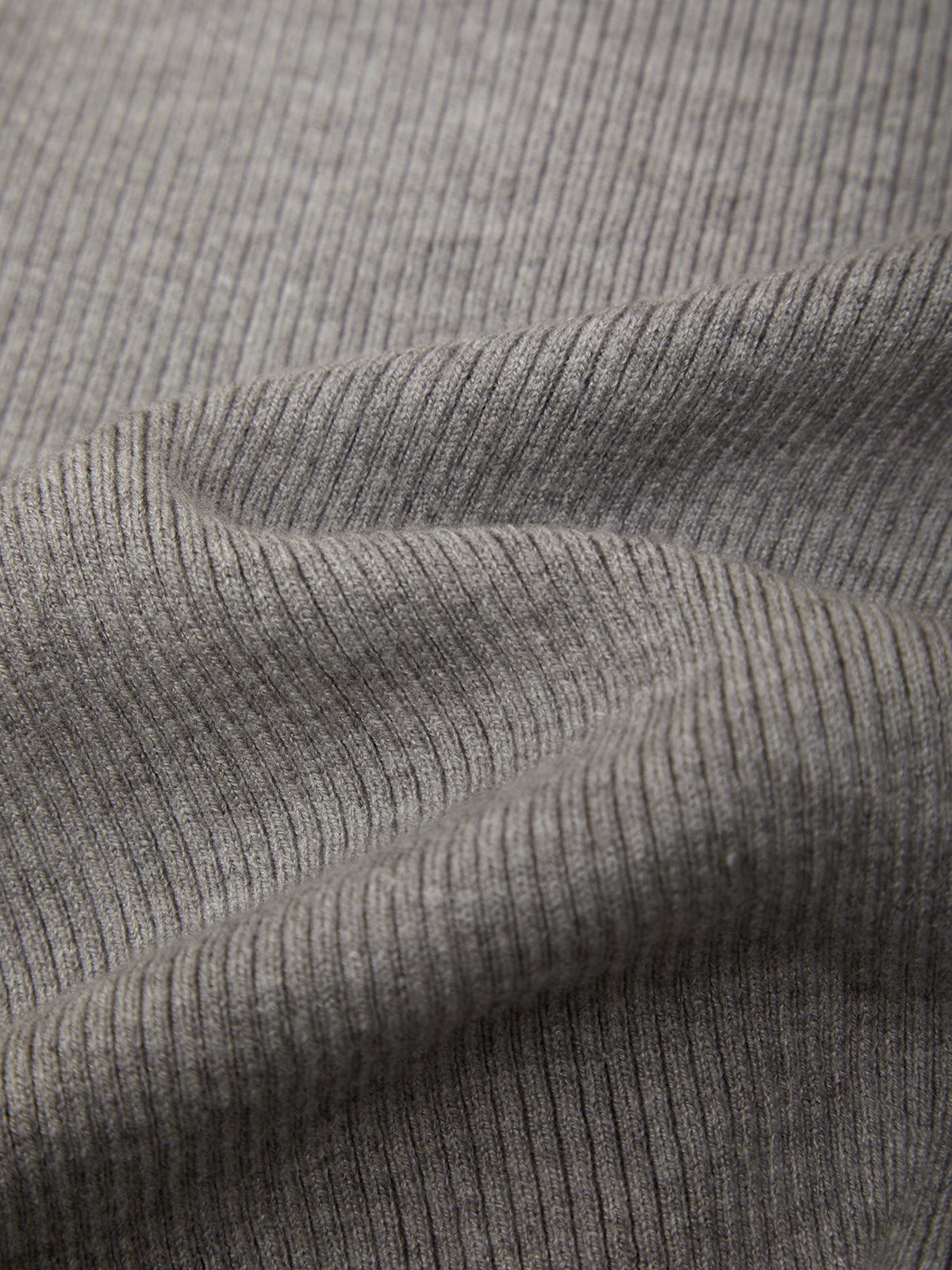 Emmeline Rib Layered Henley Heather Grey
