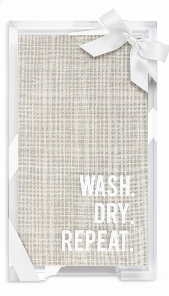 Acrylic Guest Towel Hostess Set
