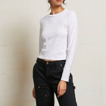 Jamie Recycled L/S Tee White