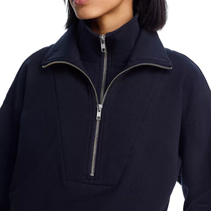 Double Zip Sweatshirt Dark Navy