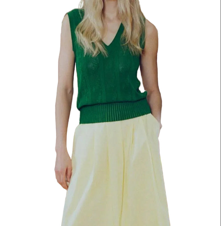Sabila Slvless Sweater Green