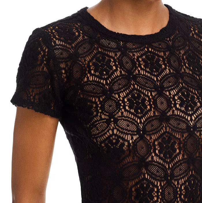 The Lace Tee Black