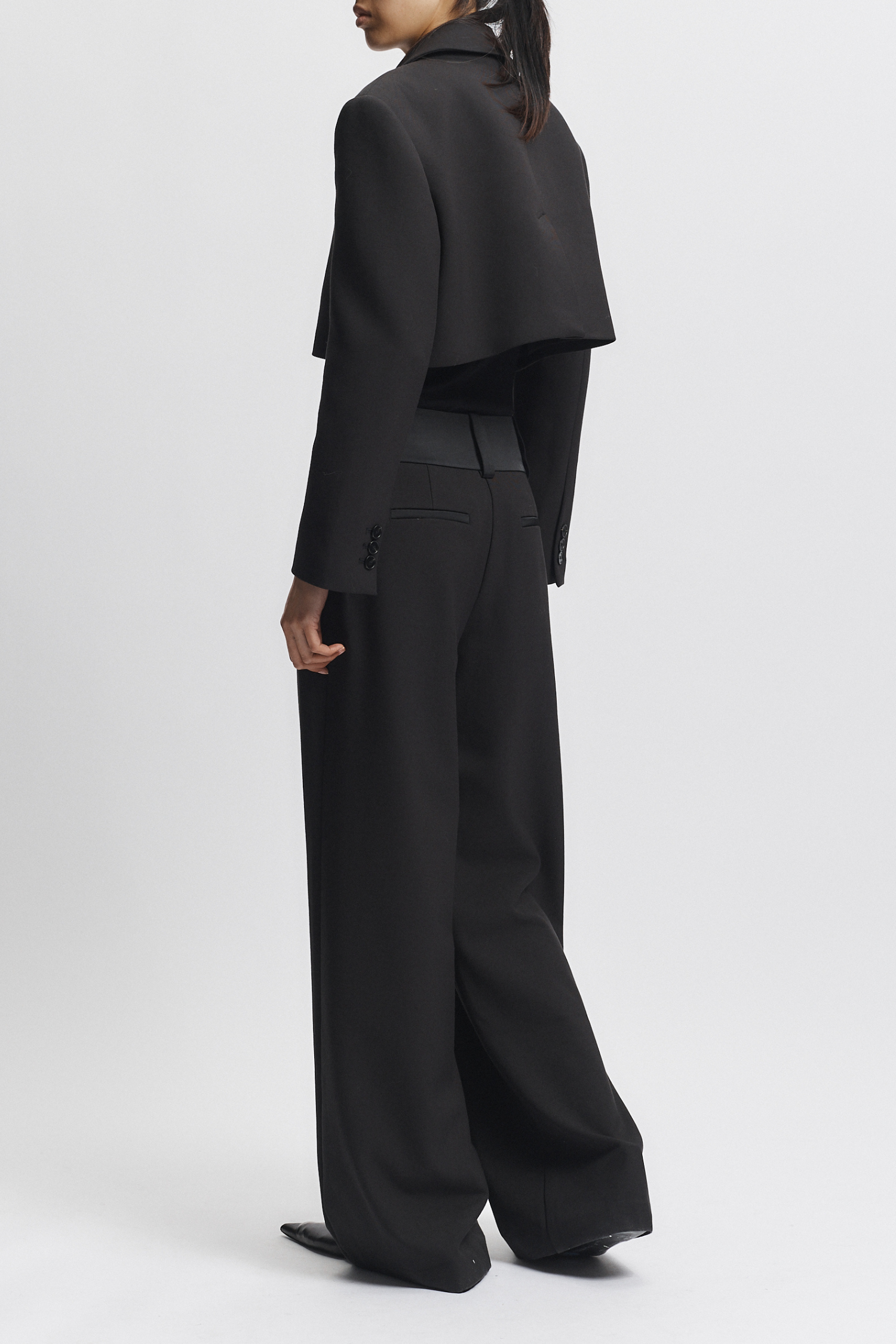 Stone Suiting Trouser Black