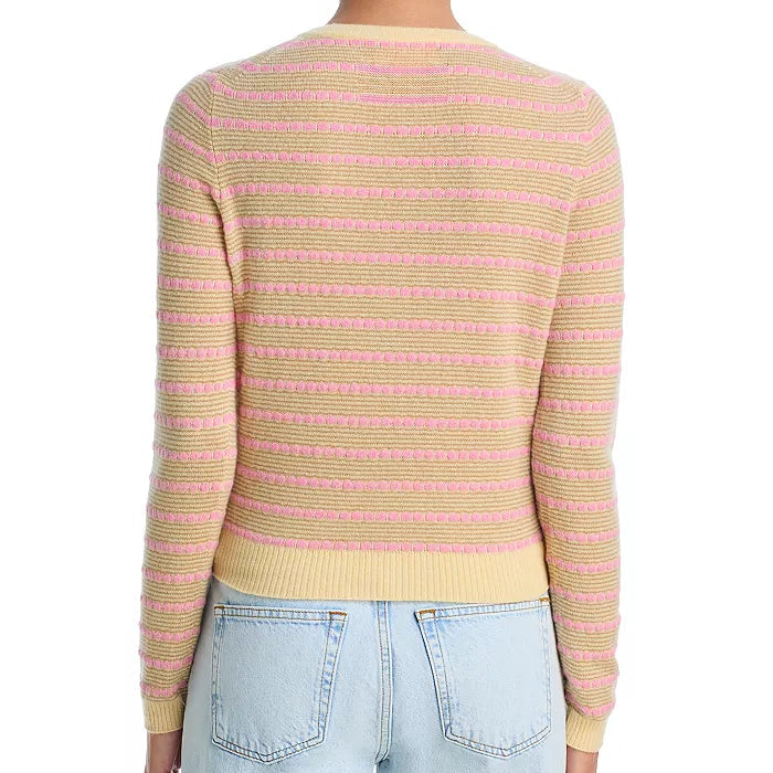 Pebble Stripe Jane Cardigan Butter Combo