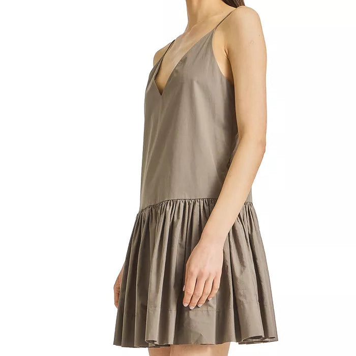 Remi Poplin Dress Cobblestone