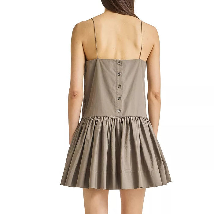 Remi Poplin Dress Cobblestone