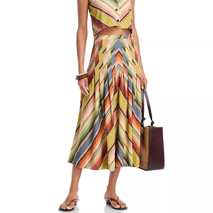 The Rhythm Skirt Davenport Stripe