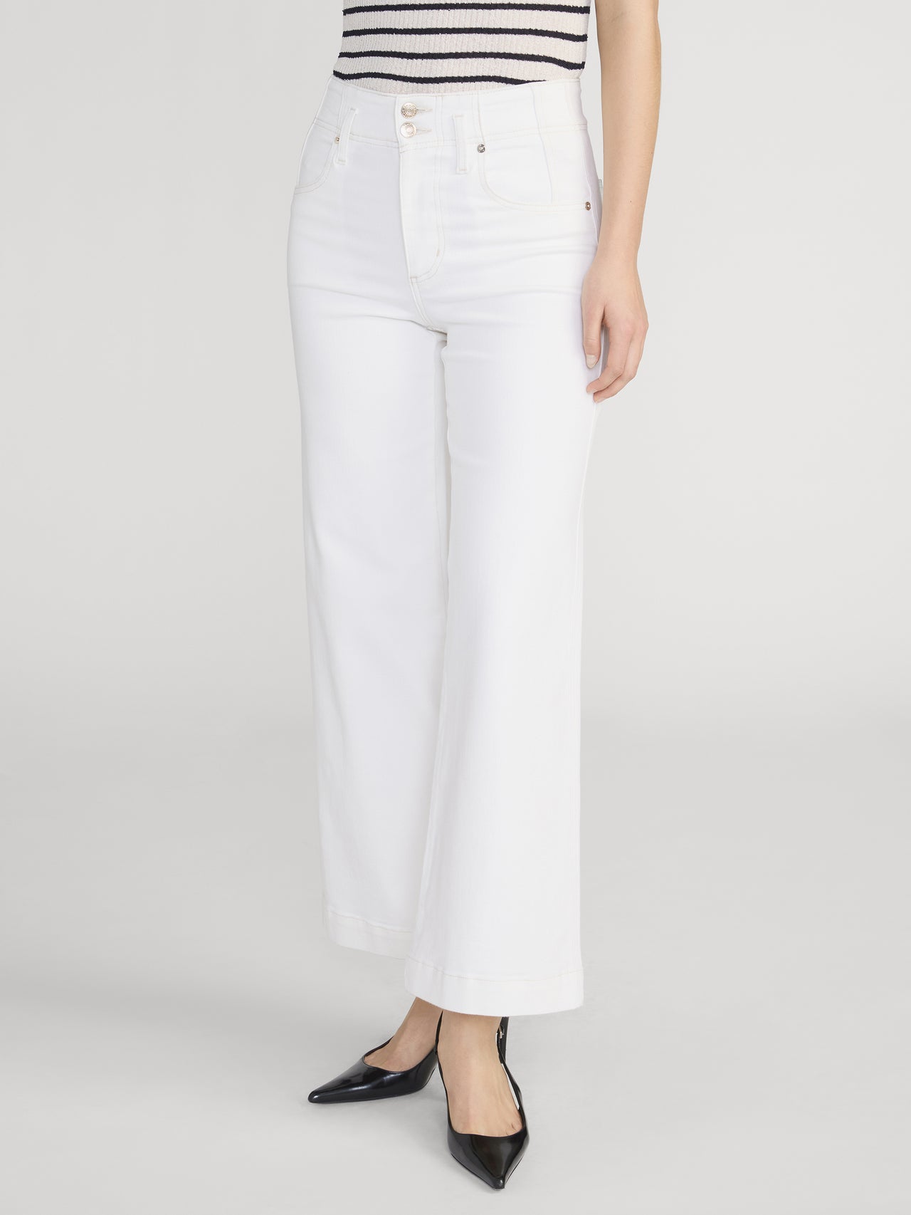The Seamed Wide Trouser Au Natural Clean