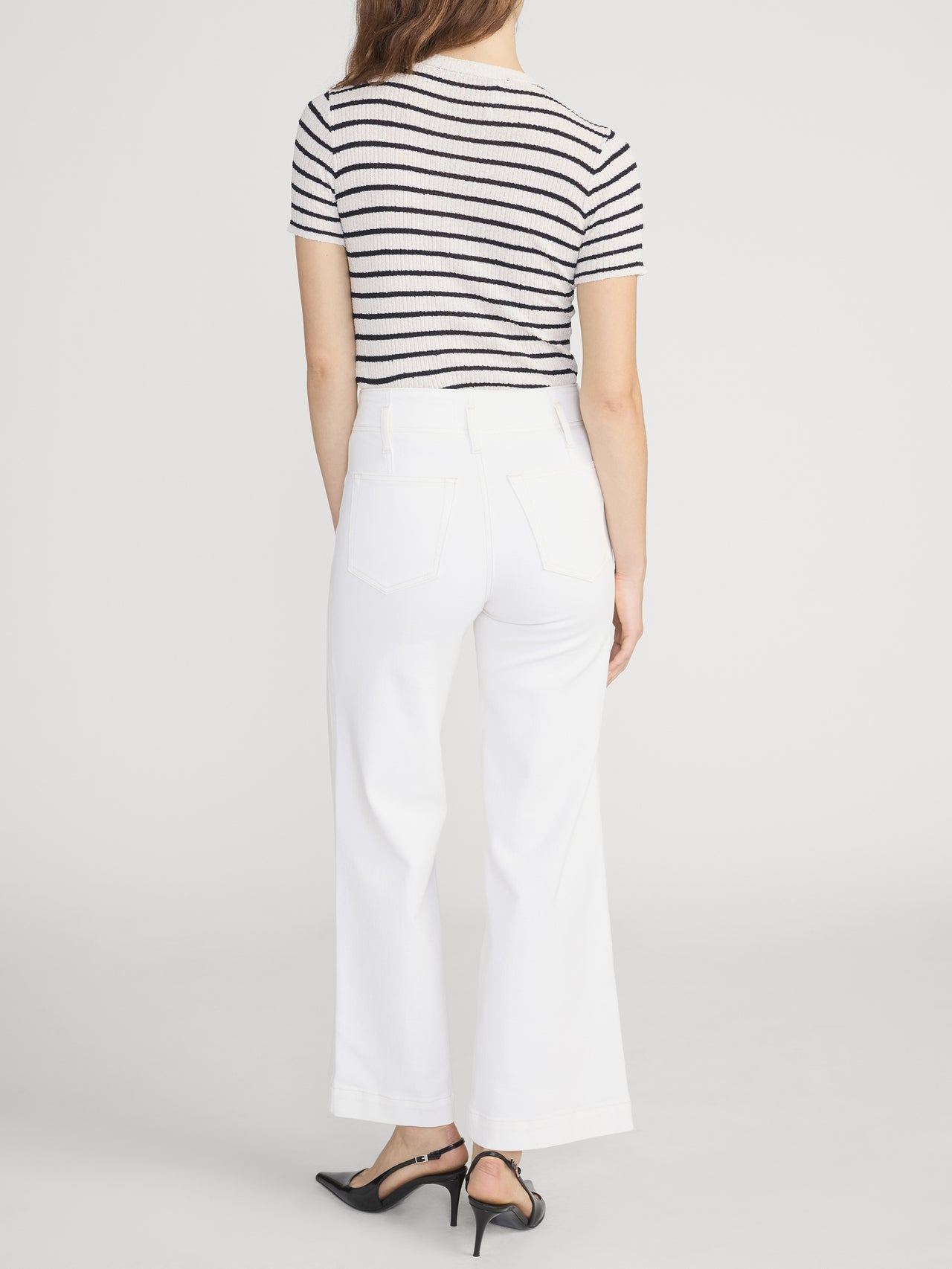 The Seamed Wide Trouser Au Natural Clean