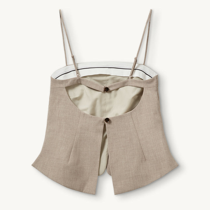 Pisano Top Beige Melange