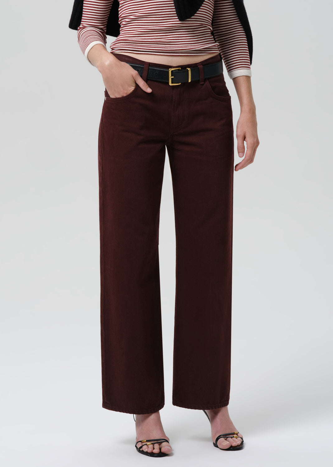 Lindz Easy Straight Pant Burgundy