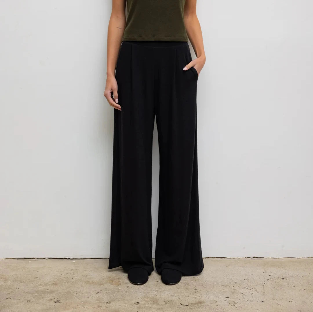 Lauren Pleated Pant Black