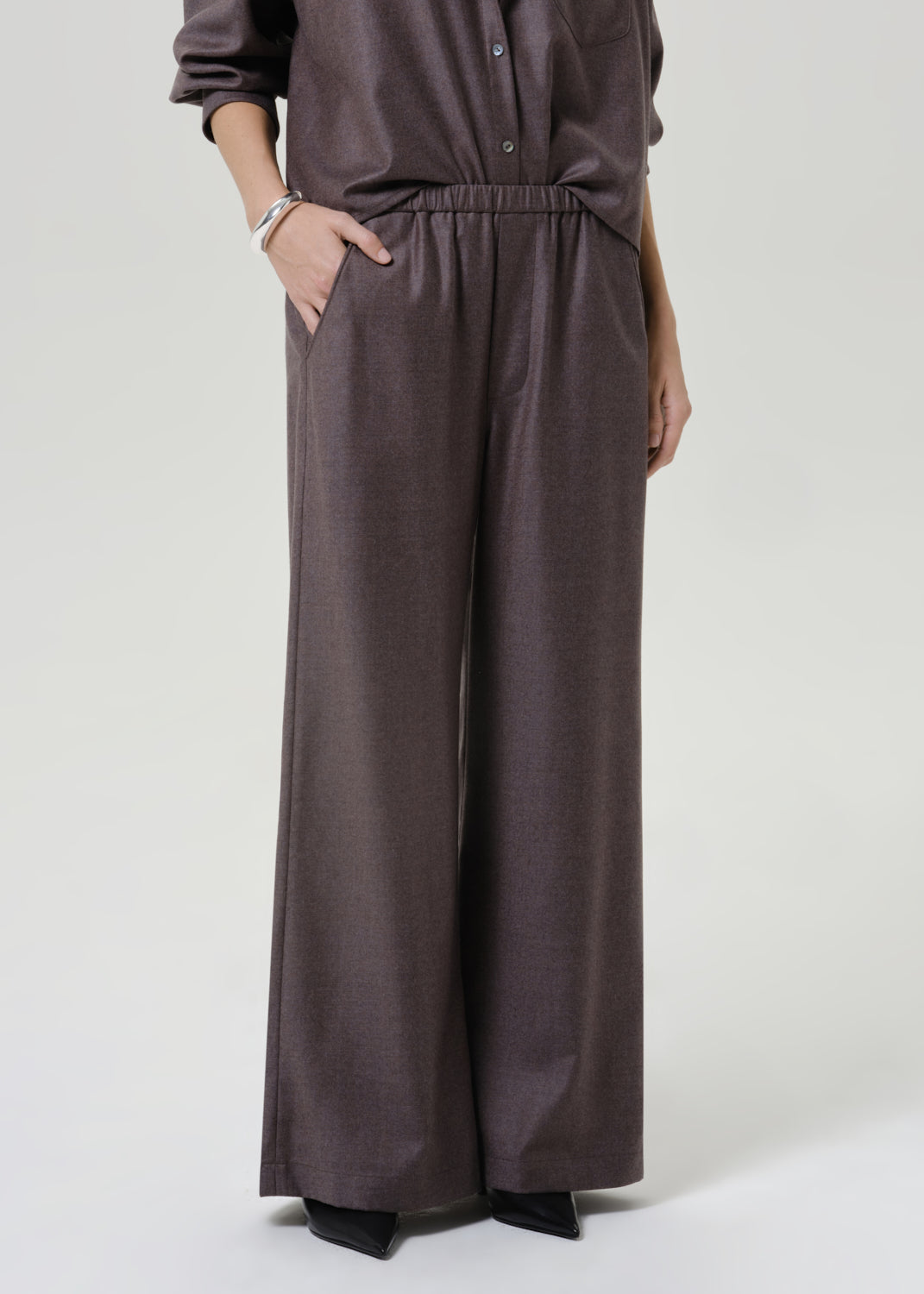 Clara Pull on Pant Heather Brown