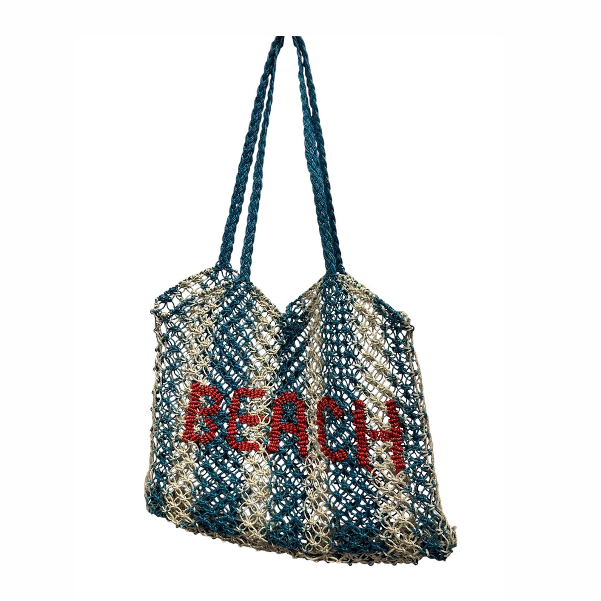 St Jean Jute Beach Tote "Beach"