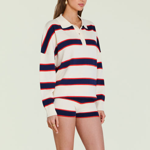 Taby Sweater Eggshell Stripe
