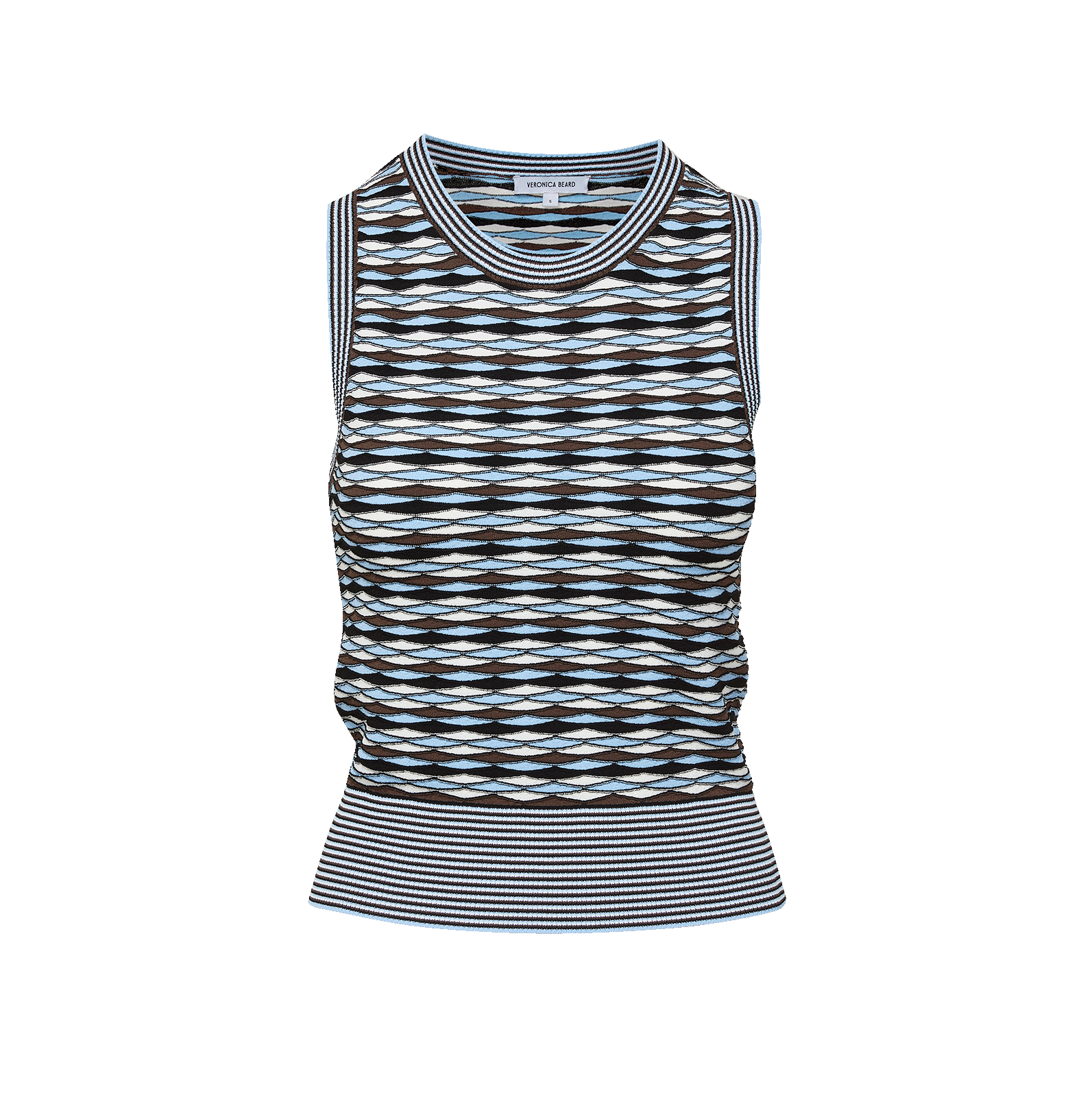 Crop Jerrel Knit Tank Blue Jay