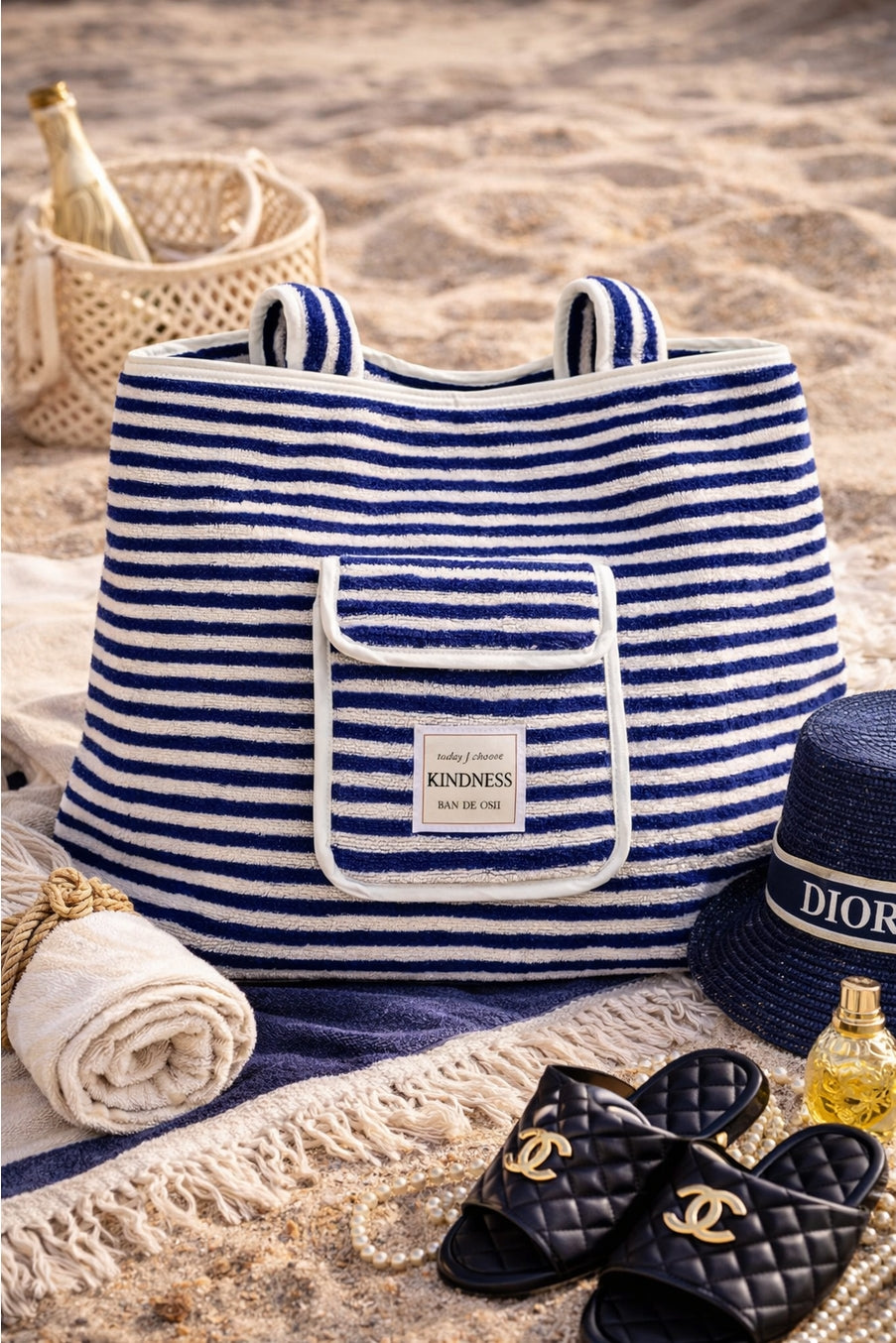 Terry Beach Tote