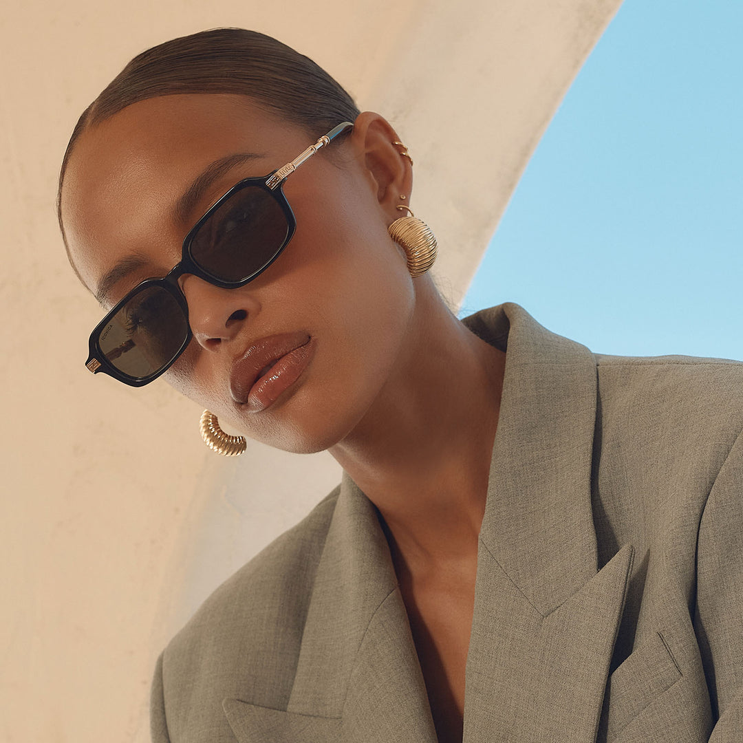 Cosette Black Grey Sunglasses
