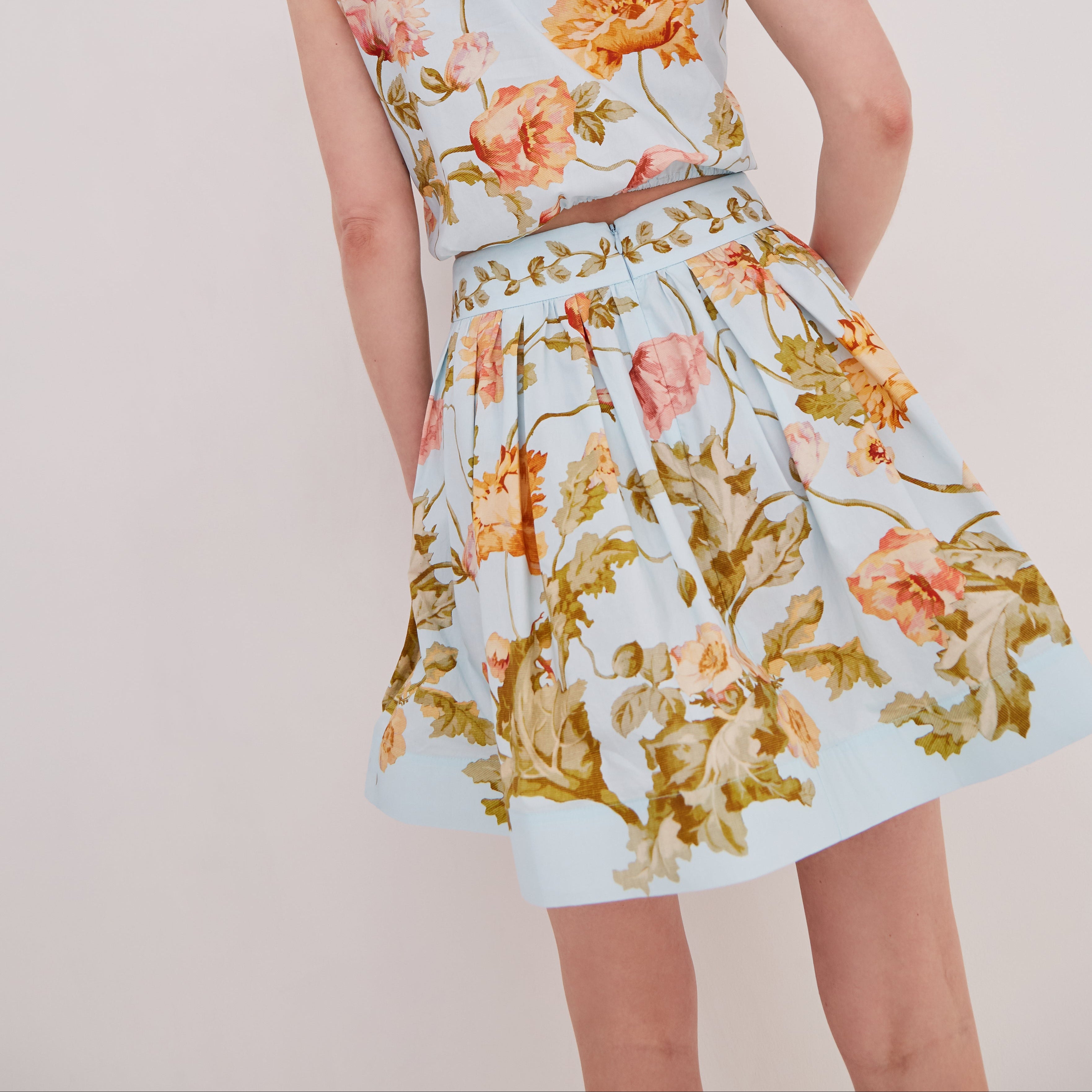 Betty Mini Skirt Lockwood Flora Sky