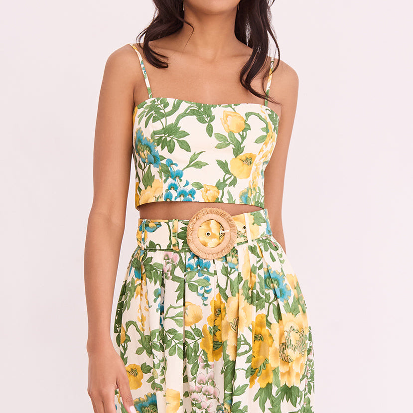 Seema Top Flora Meadow Ivory
