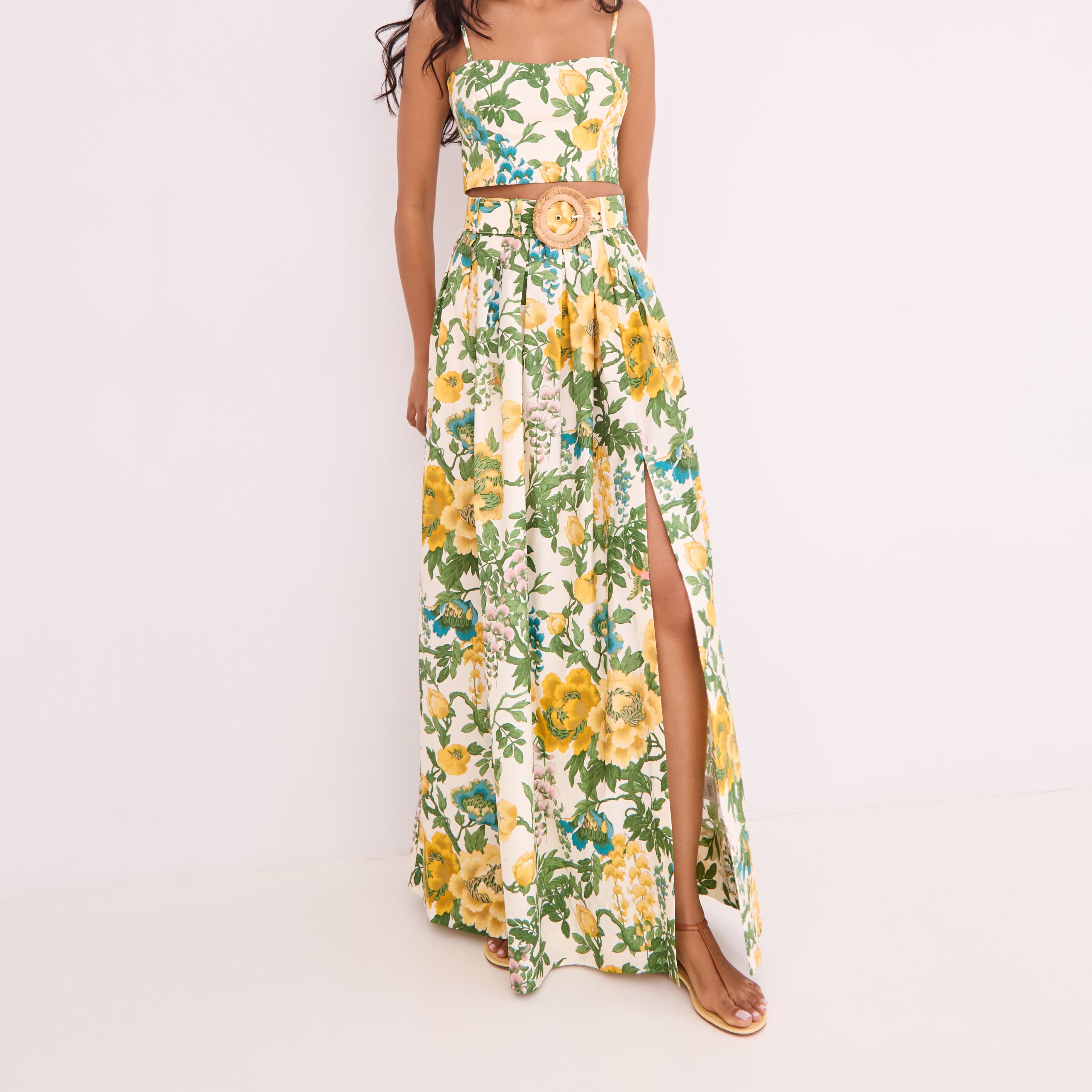 Greenfield Skirt Flora Meadow Ivory