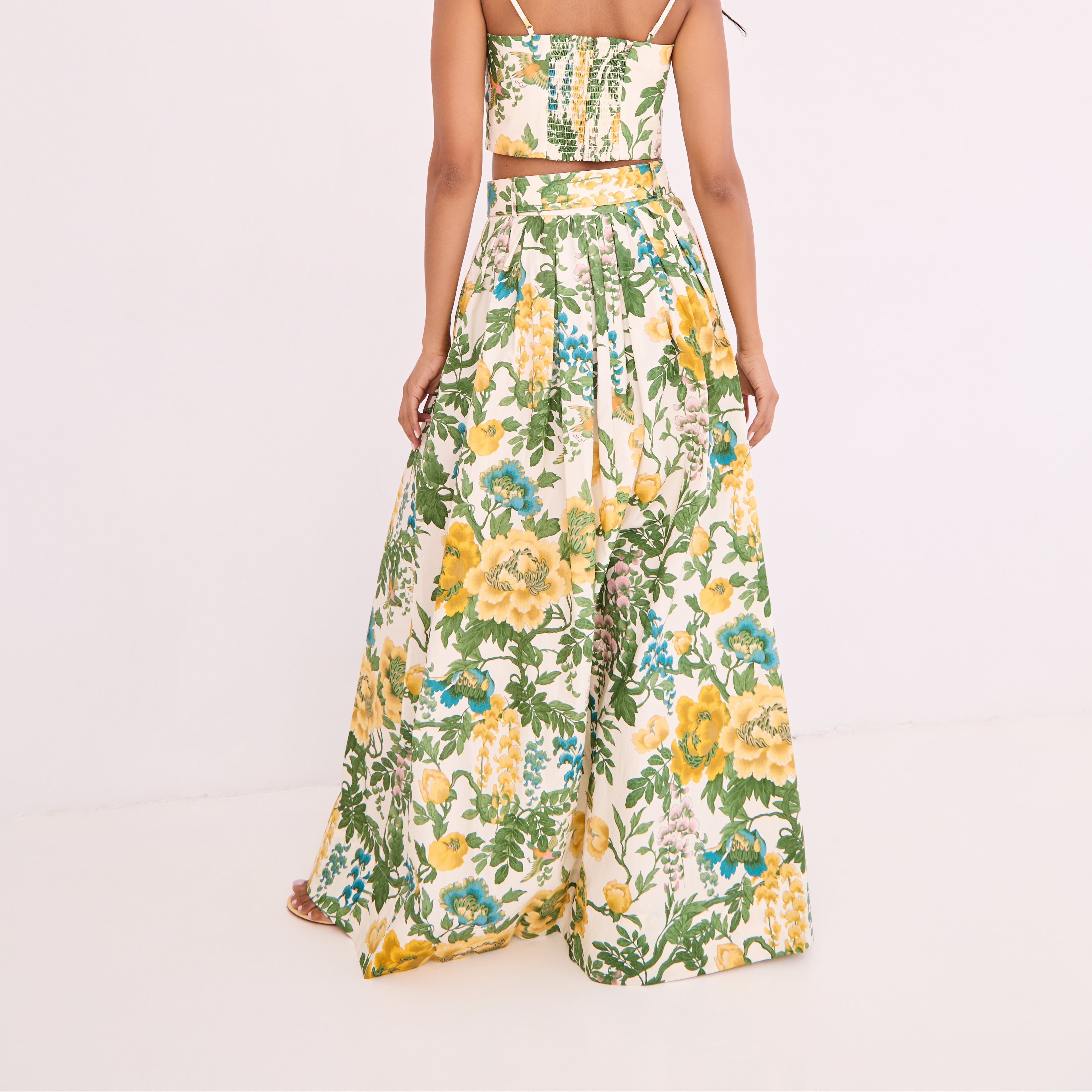Greenfield Skirt Flora Meadow Ivory