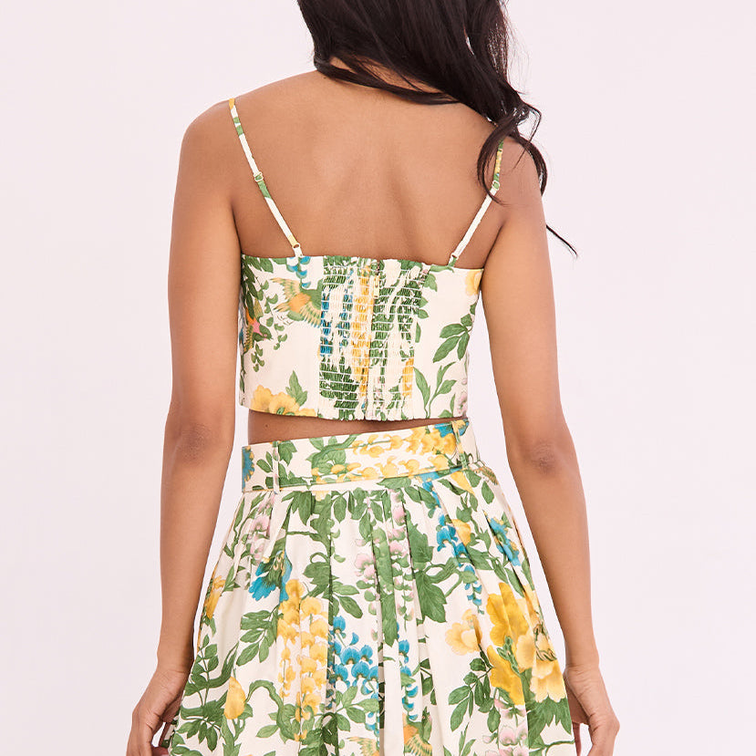 Seema Top Flora Meadow Ivory