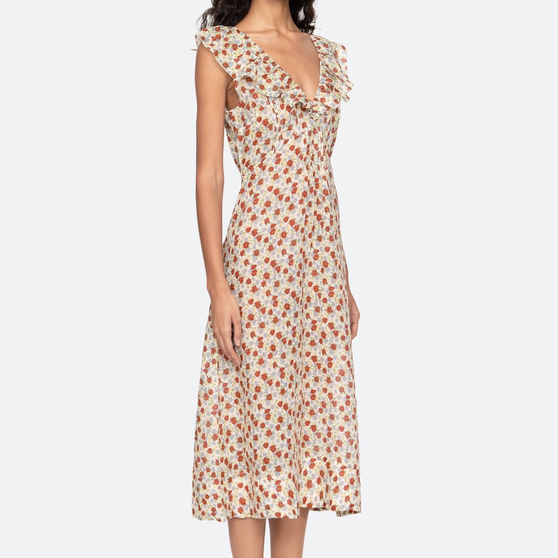 VIERA PRINT MIDI DRESS (D1)