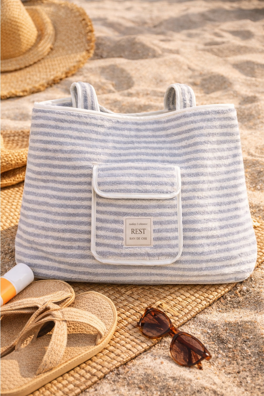 Terry Beach Tote