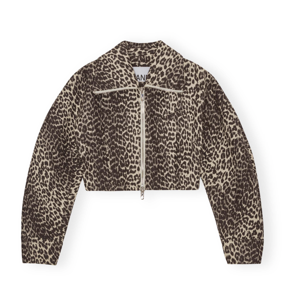 Curve Sleeve S/S Jacket Leopard